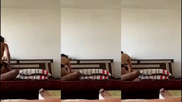 Doggy Style Desi Girl in Black Panties Pounded Hard